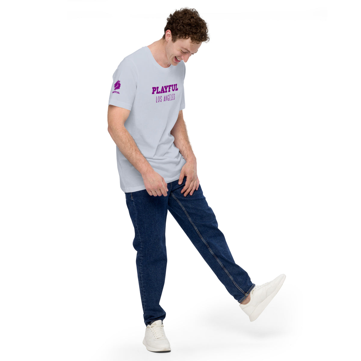 Playful Los Angeles - Purple (Unisex) t-shirt