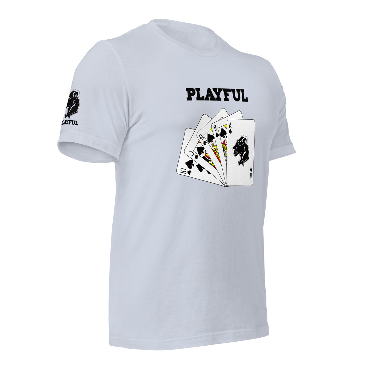 Playful Spades - Black (Unisex) T-Shirt