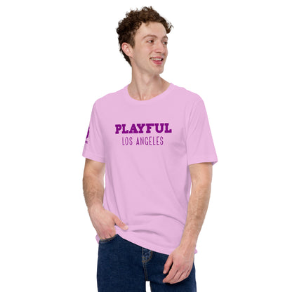 Playful Los Angeles - Purple (Unisex) t-shirt