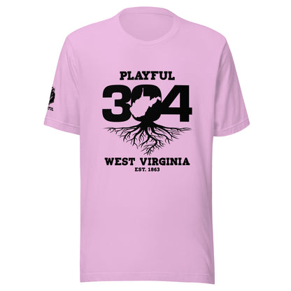 Playful WV - Black (Unisex) T-Shirt