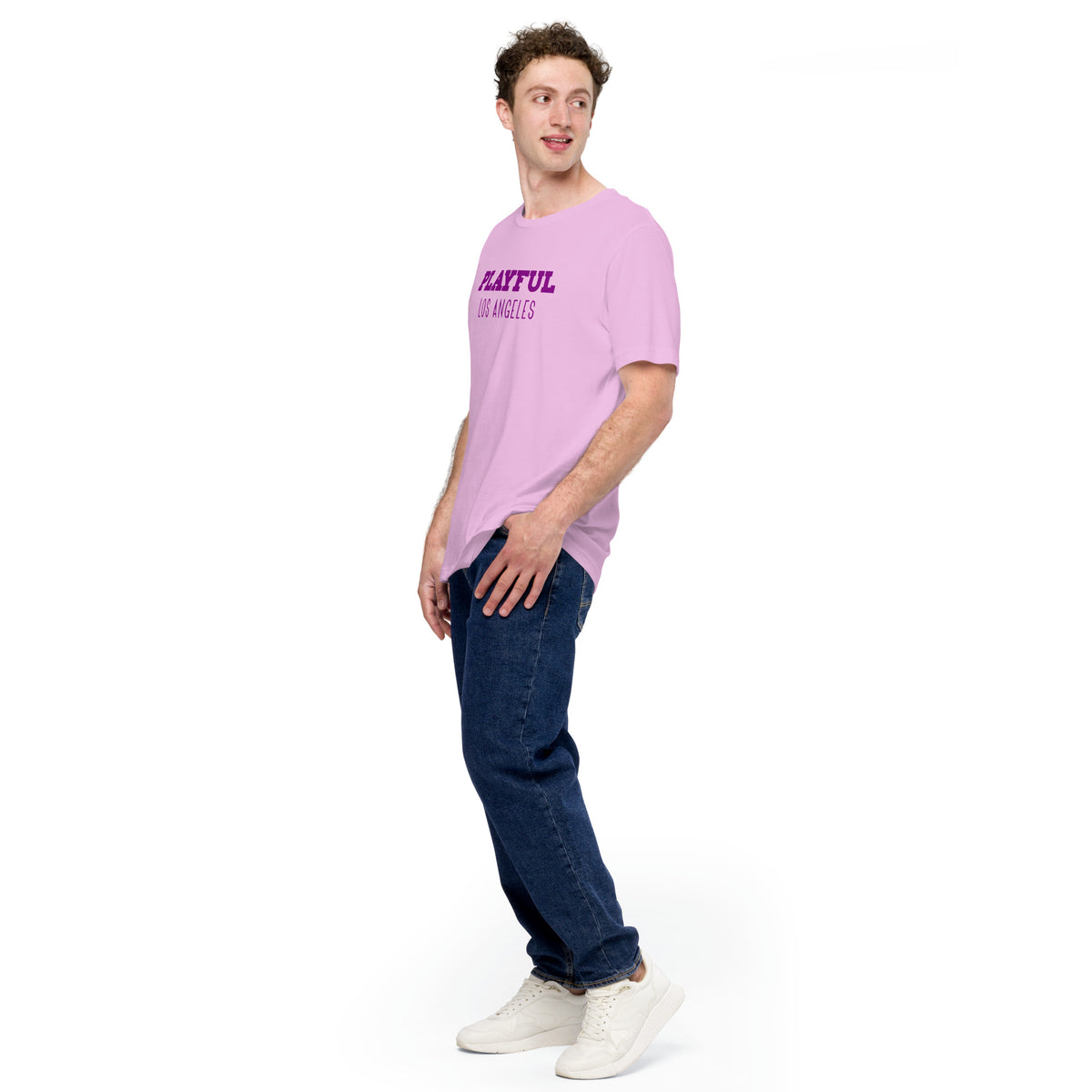 Playful Los Angeles - Purple (Unisex) t-shirt