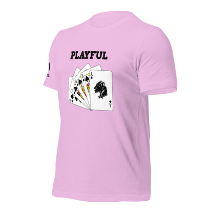 Playful Spades - Black (Unisex) T-Shirt