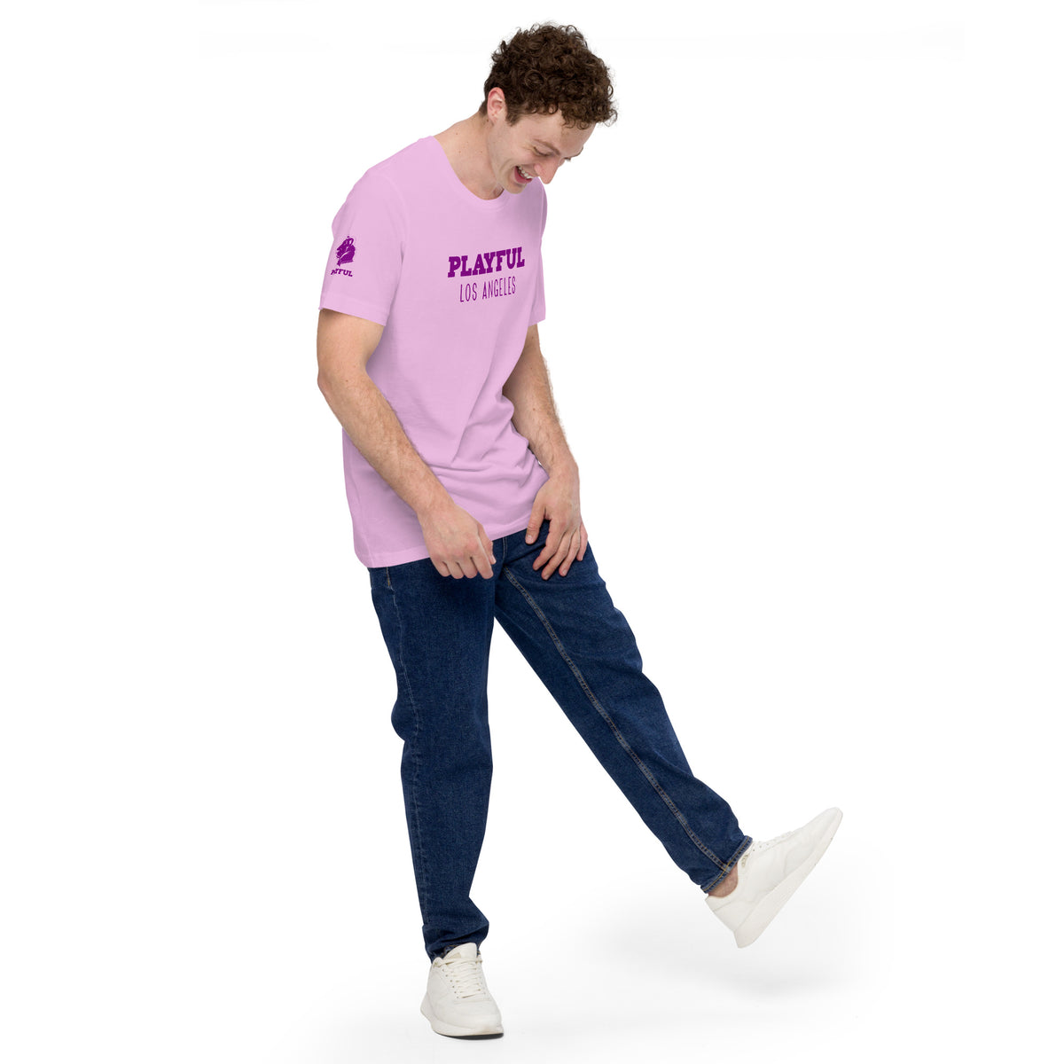 Playful Los Angeles - Purple (Unisex) t-shirt