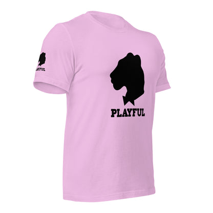 Playful Black Out Logo (Unisex) T-Shirt