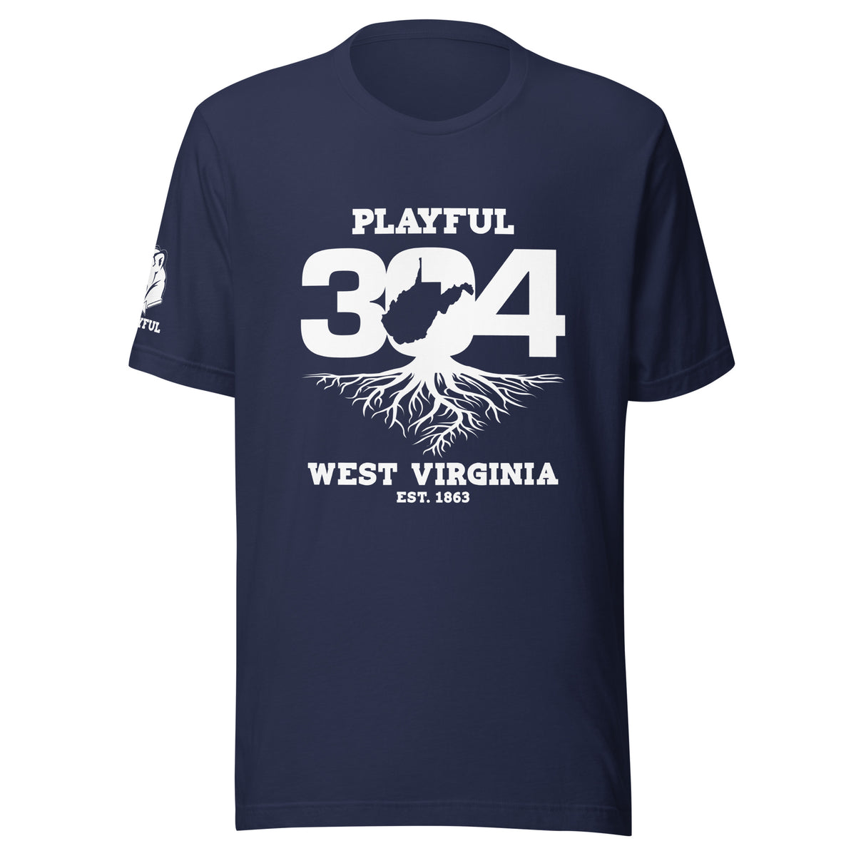 Playful WV - White (Unisex) T-Shirt