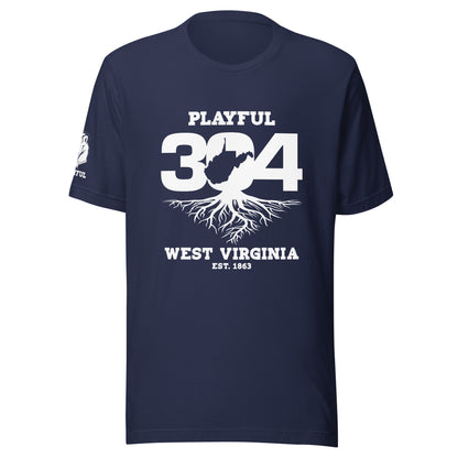 Playful WV - White (Unisex) T-Shirt