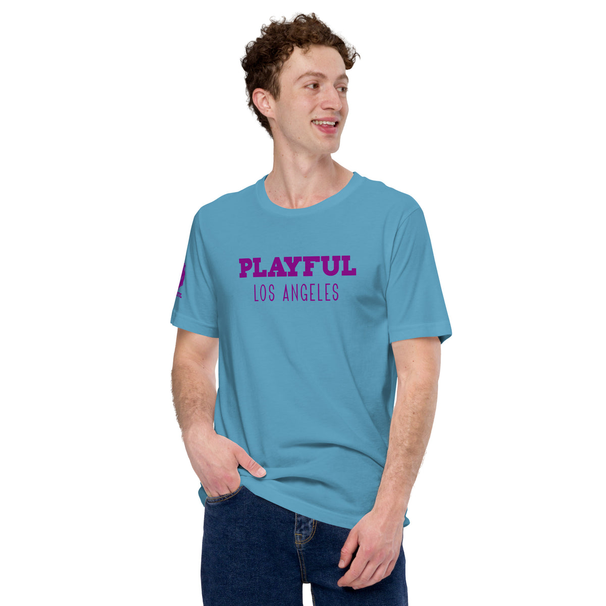 Playful Los Angeles - Purple (Unisex) t-shirt