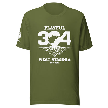 Playful WV - White (Unisex) T-Shirt