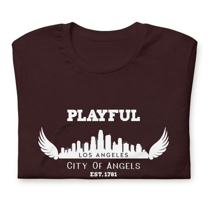 Playful Los Angeles City of Angels (Unisex) T-Shirt