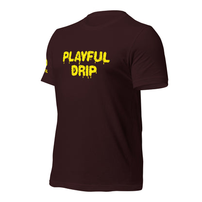 Playful Drip - Yellow (Unisex) T-Shirt