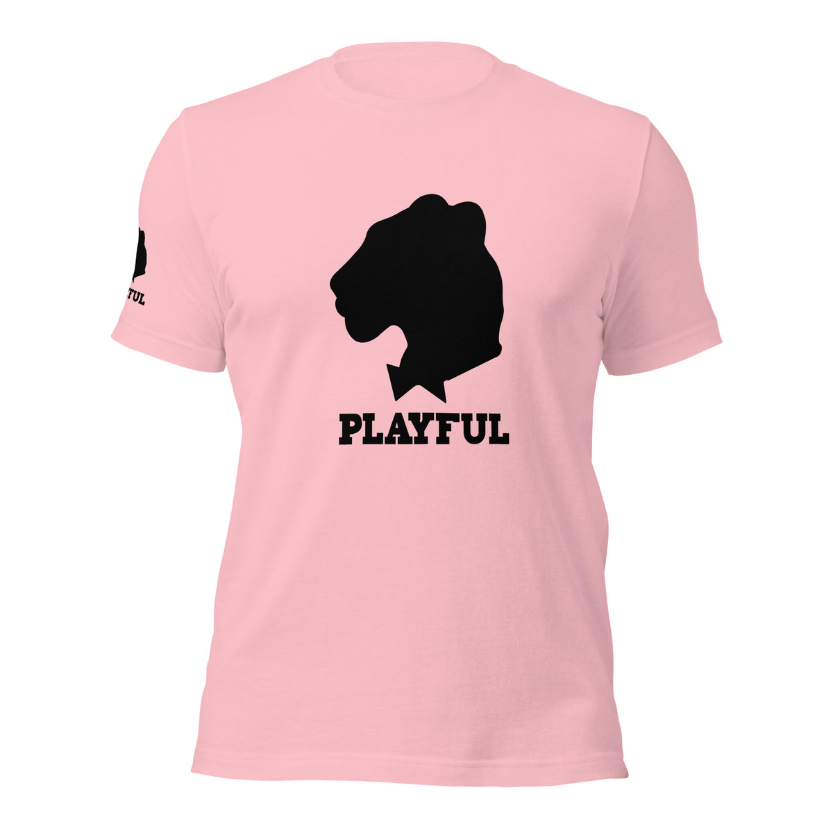 Playful Black Out Logo (Unisex) T-Shirt