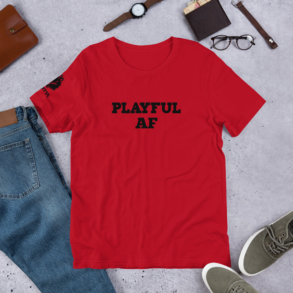 Playful AF (Black Print - Unisex) Tee