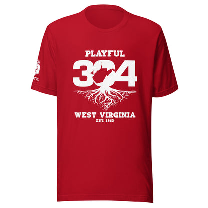 Playful WV - White (Unisex) T-Shirt