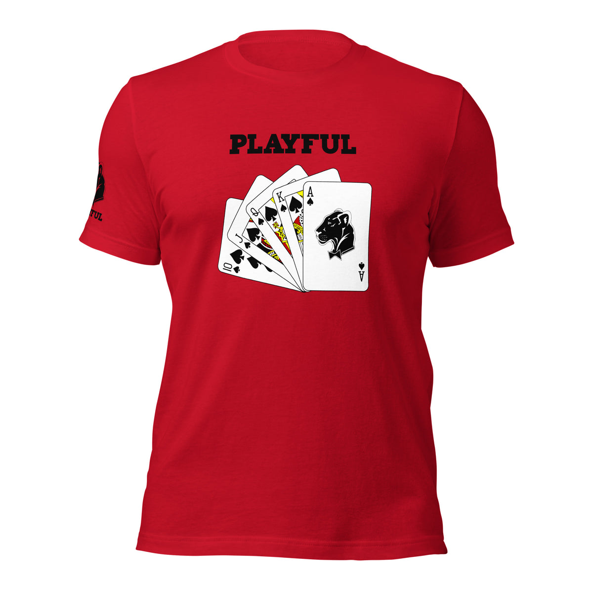 Playful Spades - Black (Unisex) T-Shirt
