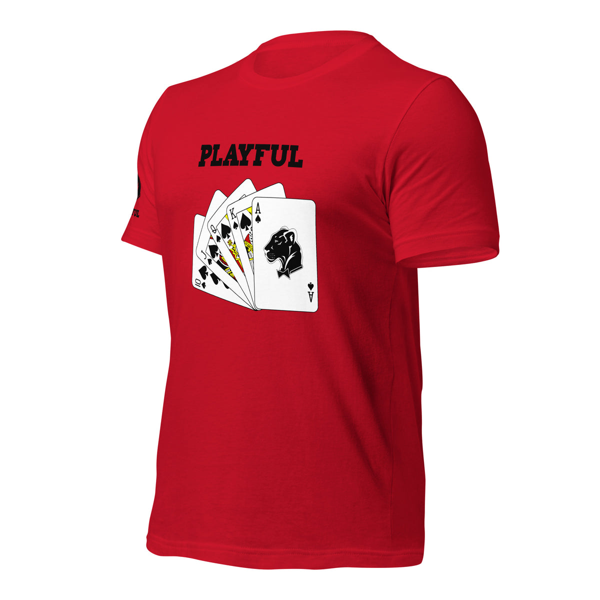 Playful Spades - Black (Unisex) T-Shirt