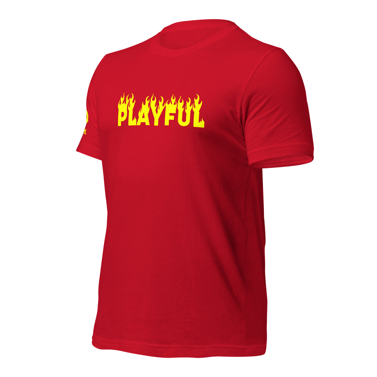 Playful Fire (Yellow) (Unisex) T-Shirt
