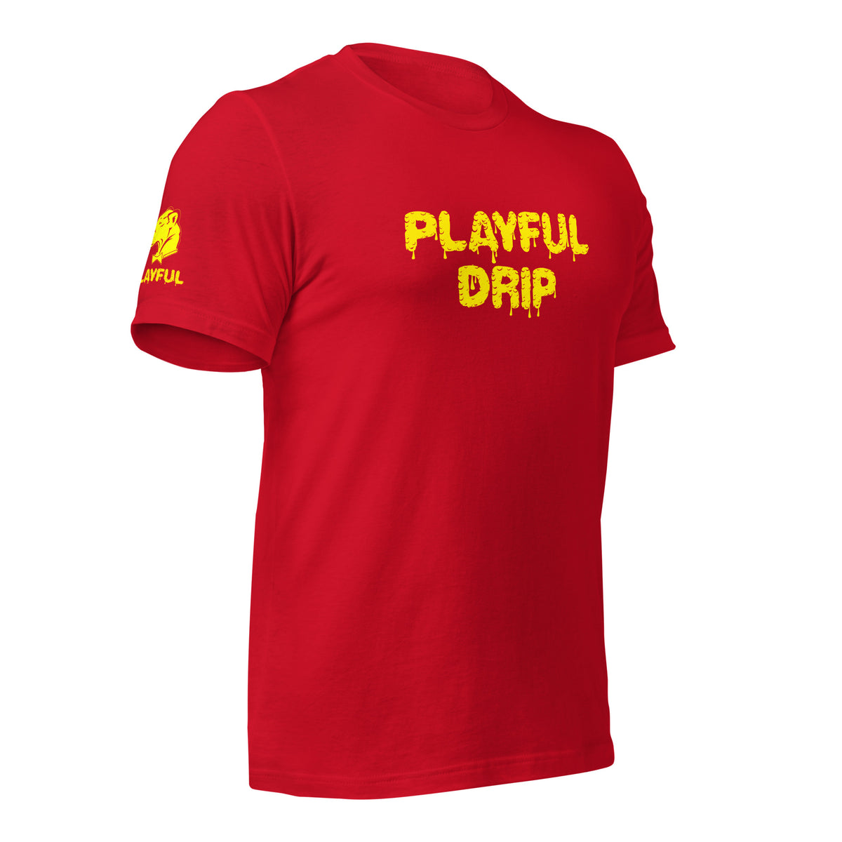 Playful Drip - Yellow (Unisex) T-Shirt