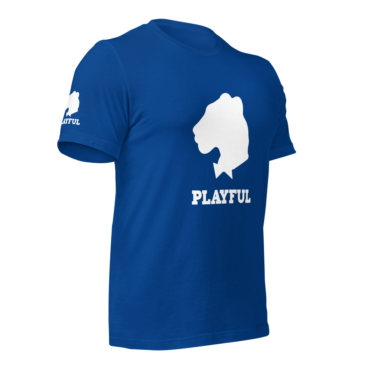 Playful White Out Logo (Unisex) T-Shirt