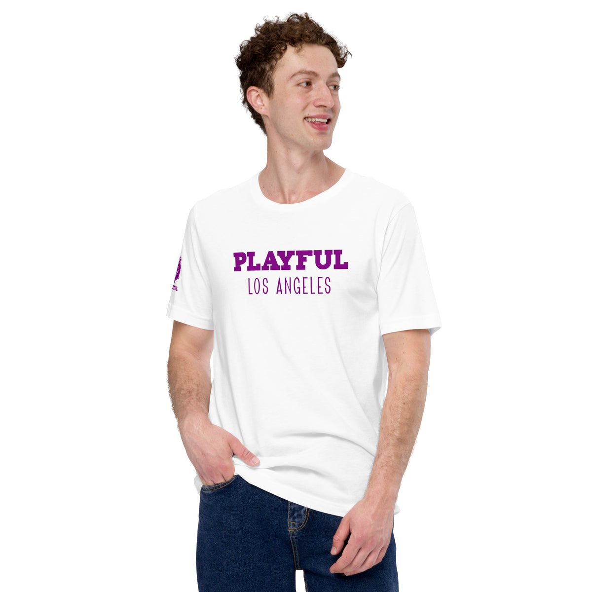 Playful Los Angeles - Purple (Unisex) t-shirt