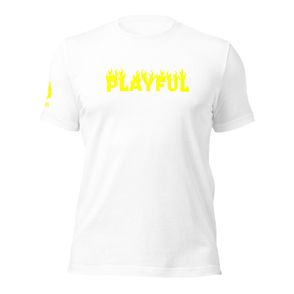 Playful Fire (Yellow) (Unisex) T-Shirt