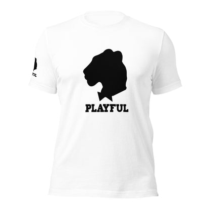 Playful Black Out Logo (Unisex) T-Shirt