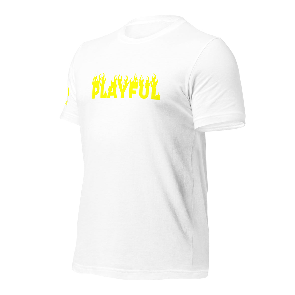 Playful Fire (Yellow) (Unisex) T-Shirt