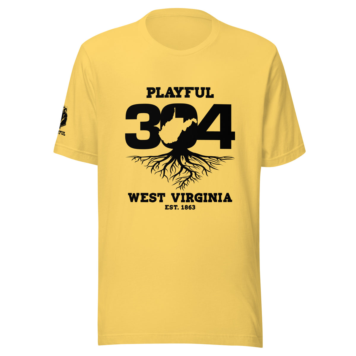 Playful WV - Black (Unisex) T-Shirt
