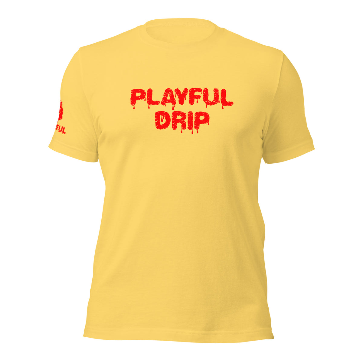 Playful Drip - Red (Unisex) T-Shirt