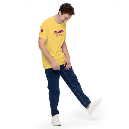 Playful Los Angeles - Purple (Unisex) t-shirt