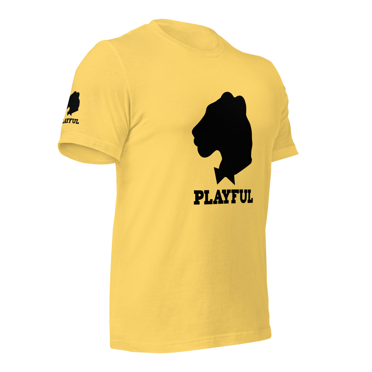 Playful Black Out Logo (Unisex) T-Shirt