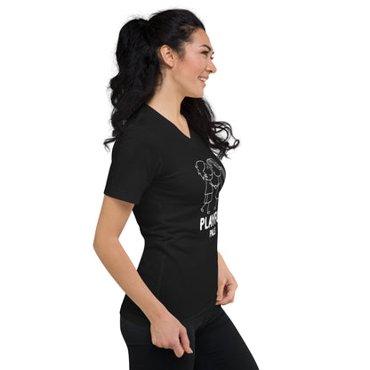 Playful Pals (Unisex) Short Sleeve V-Neck T-Shirt
