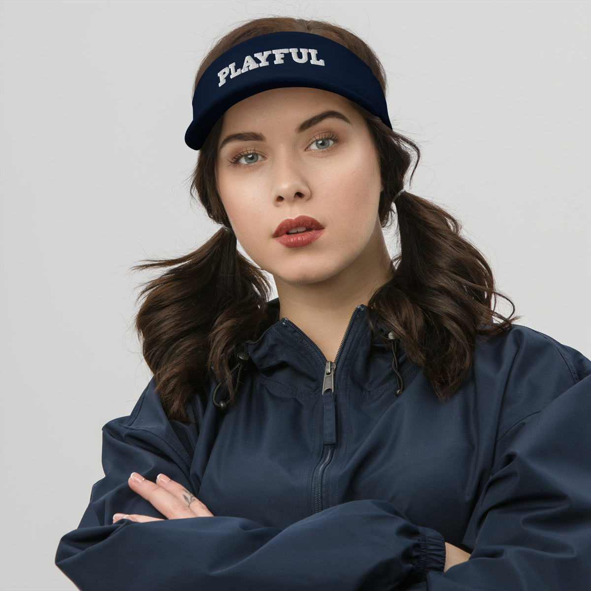 Playful Embroidered Visor