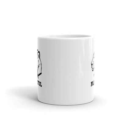 Playful White Glossy Mug