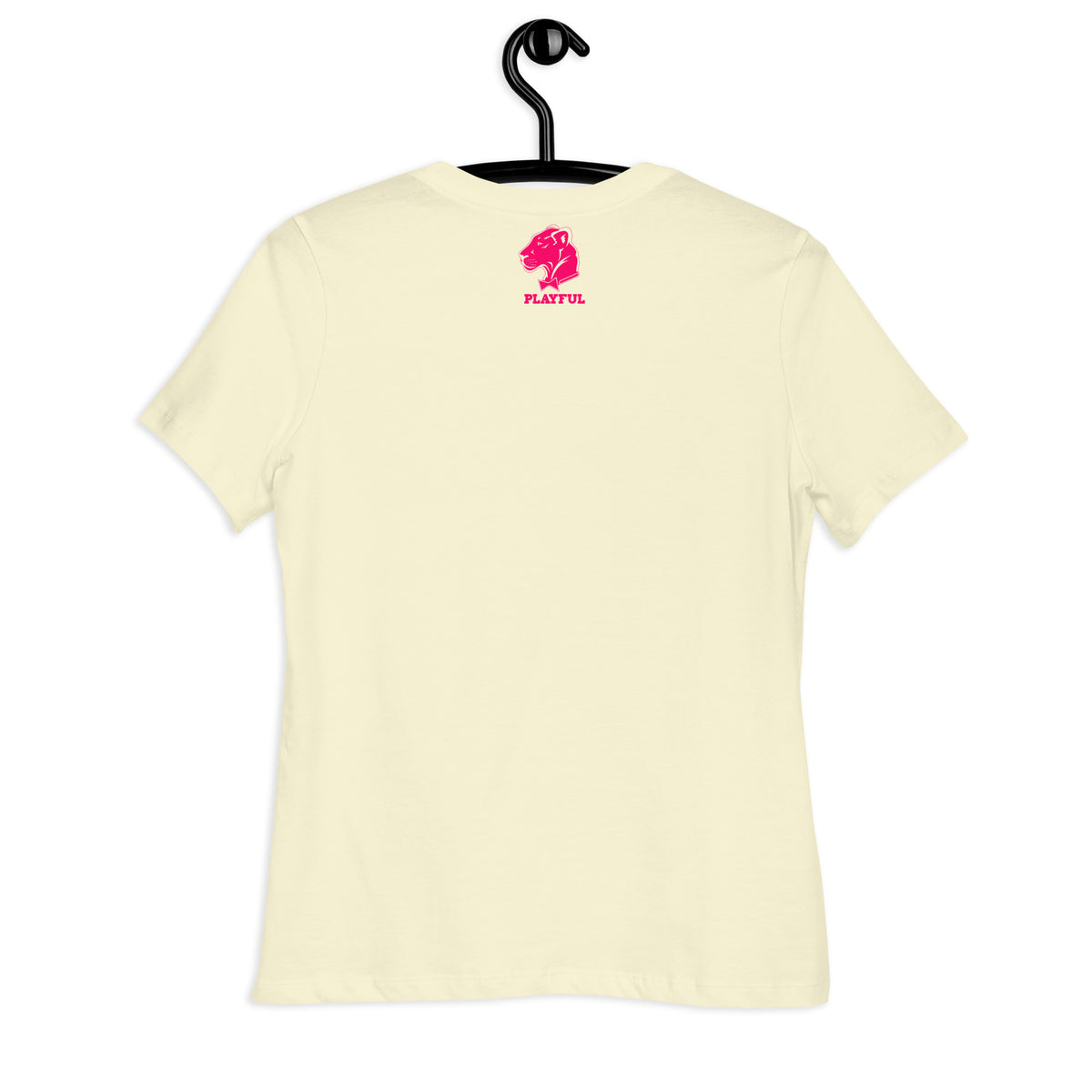 Playful Cougar (Pink) Ladies Relaxed T-Shirt