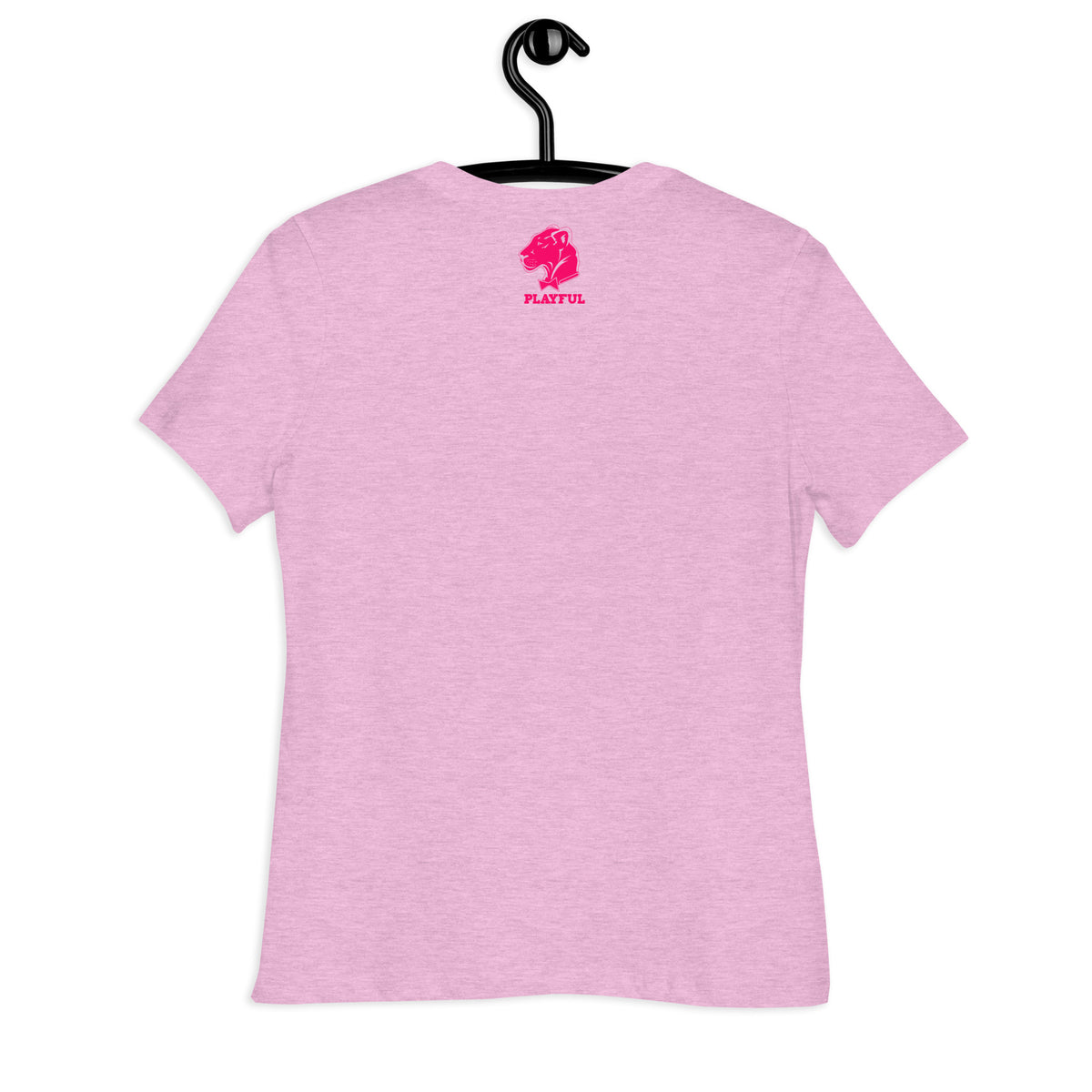 Playful Cougar (Pink) Ladies Relaxed T-Shirt