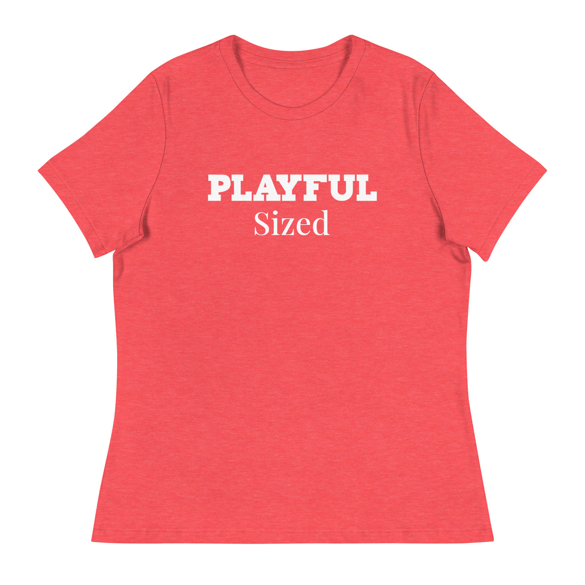 Playful Sized Ladies Relaxed T-Shirt