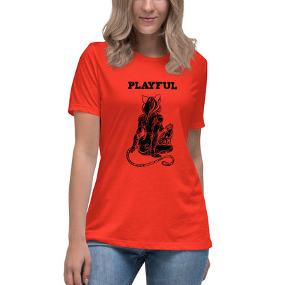 Playful & Frisky Ladies Relaxed T-Shirt