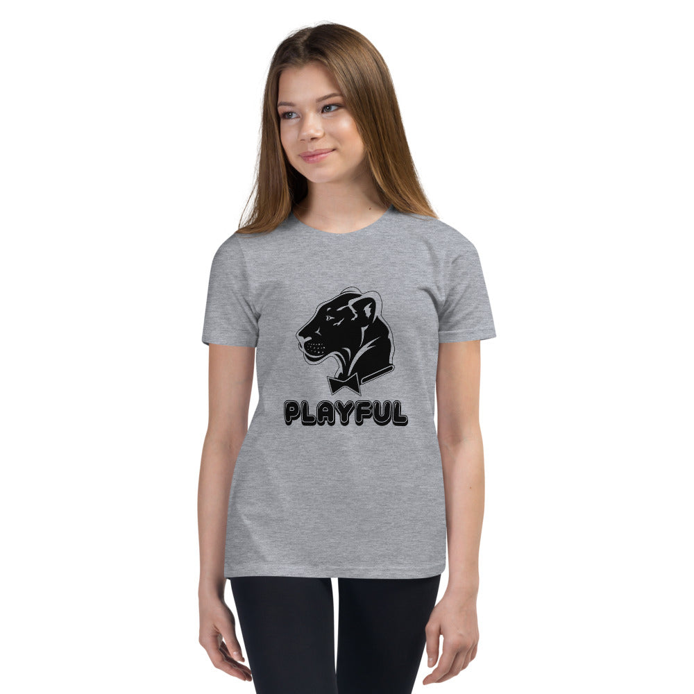 Playful Kids Black Logo Short Sleeve Tee