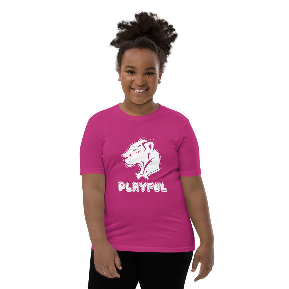 Playful Kids Bubble White Logo Short Sleeve Tee