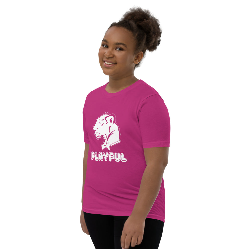 Playful Kids Bubble White Logo Short Sleeve Tee