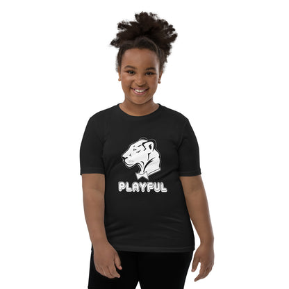 Playful Kids Bubble White Logo Short Sleeve Tee