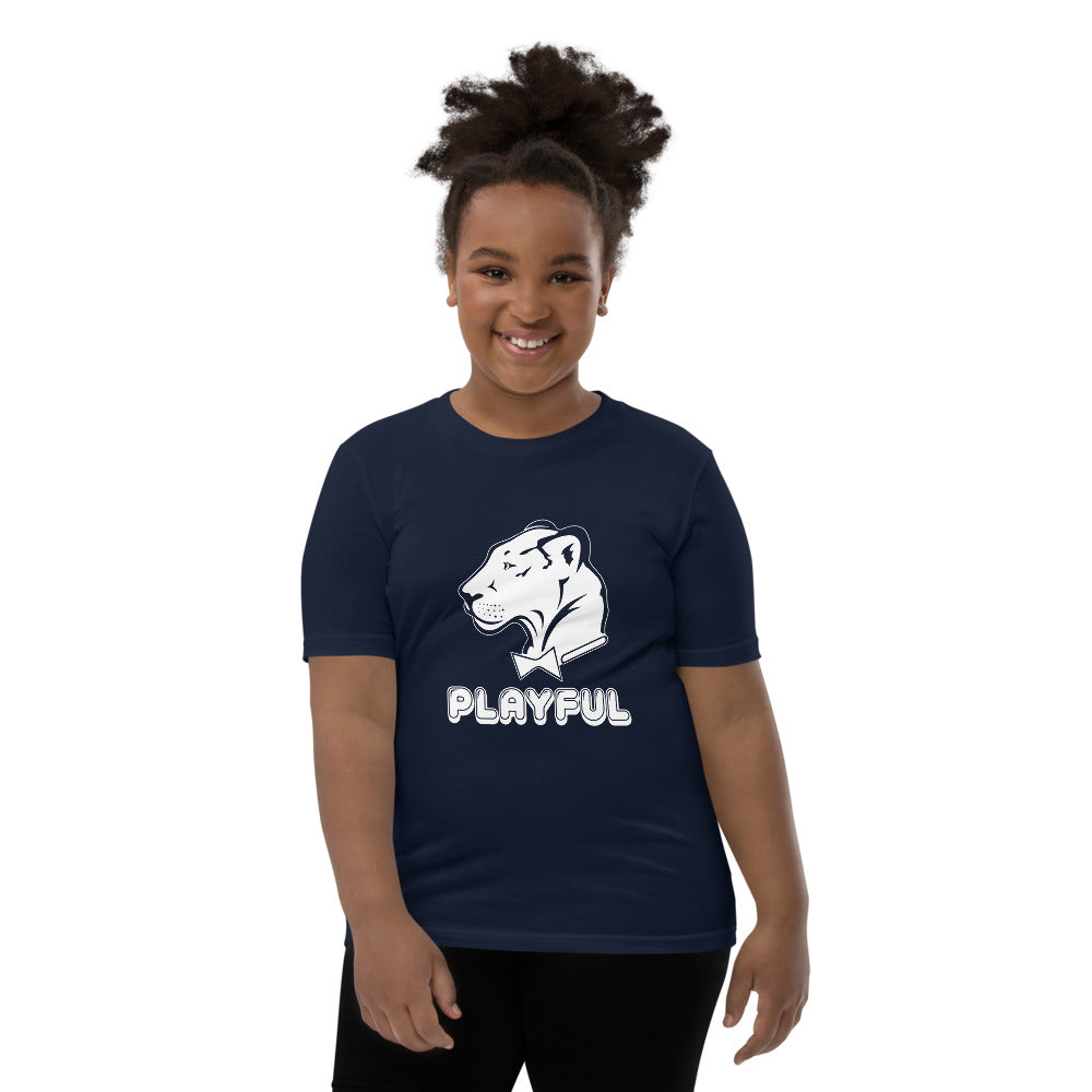 Playful Kids Bubble White Logo Short Sleeve Tee