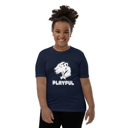 Playful Kids Bubble White Logo Short Sleeve Tee