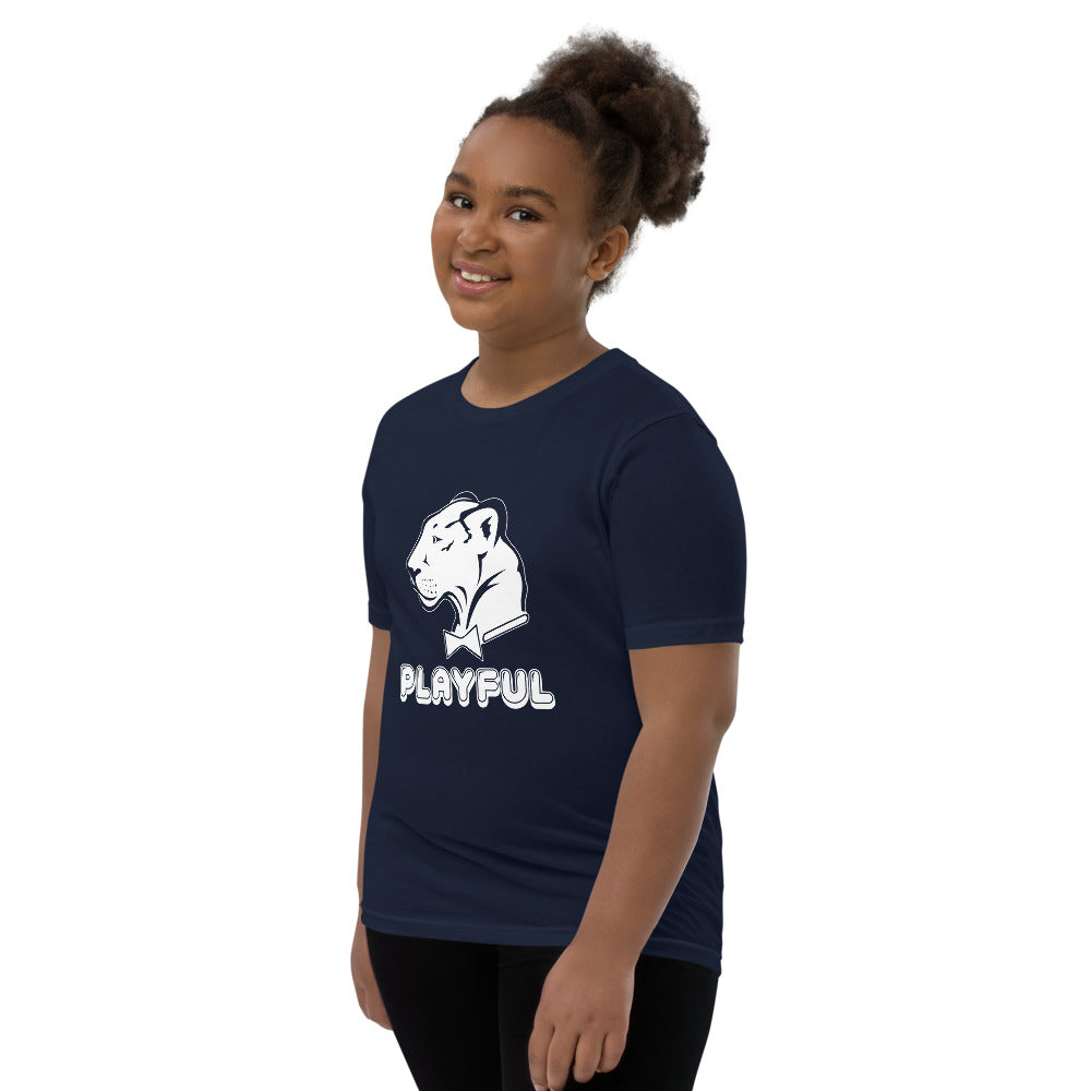 Playful Kids Bubble White Logo Short Sleeve Tee