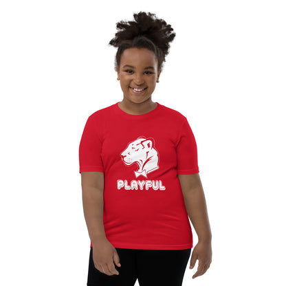Playful Kids Bubble White Logo Short Sleeve Tee