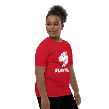 Playful Kids Bubble White Logo Short Sleeve Tee