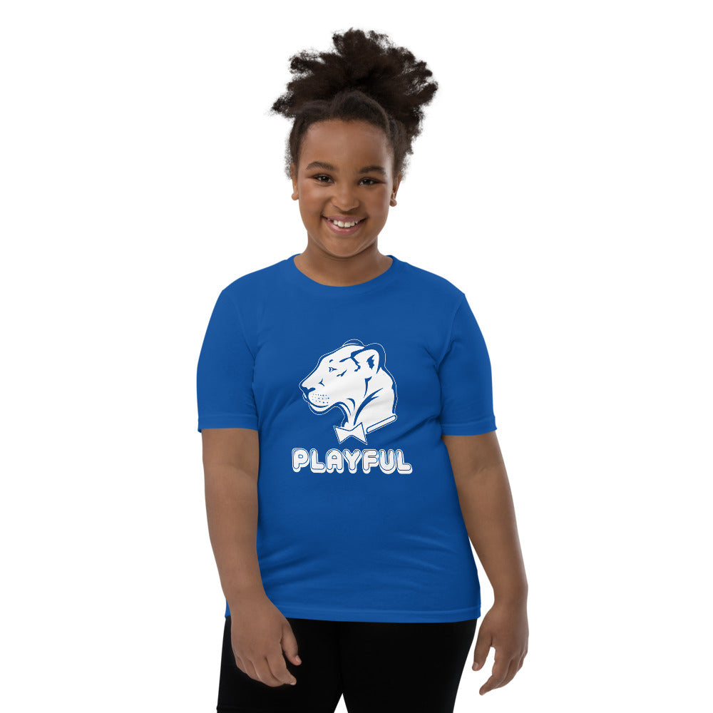 Playful Kids Bubble White Logo Short Sleeve Tee