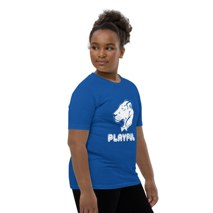 Playful Kids Bubble White Logo Short Sleeve Tee